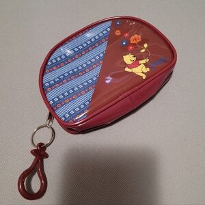 Vintage Winnie the Pooh, Keychain Pouch, Plastic Pouch